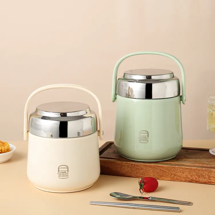 304不锈钢多层保温饭盒真空保温桶上班族学生出行便携