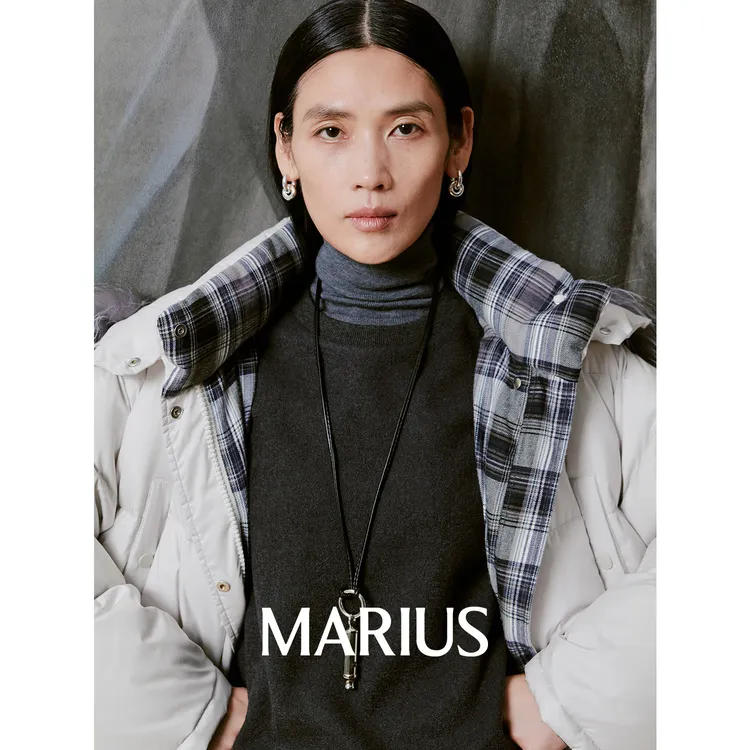 MARIUS“暖暖包”35D超柔无胆防绒轻柔温暖毛毛领白鹅绒羽绒服-1