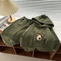 【立体公仔】儿童秋冬奥粒绒套装连帽韩版中小童卫衣保暖男女童洋气