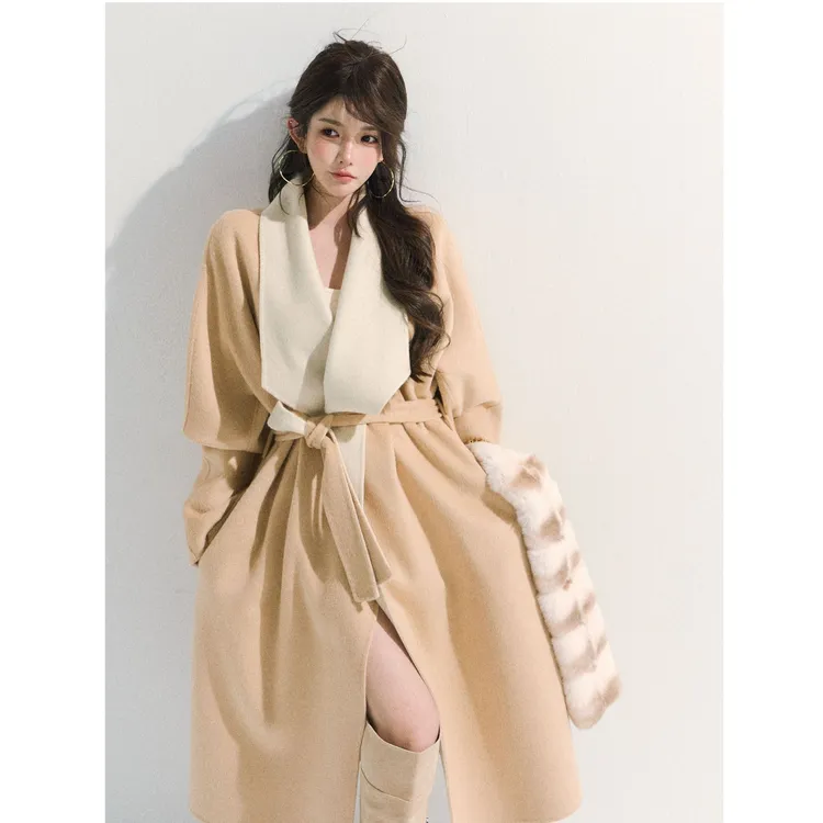 GUIDI GUDI【枫糖焰色】秋冬慵懒氛围感休闲外套/黄加蓝