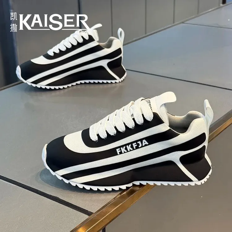 凯撒男鞋冬季透气新款运动鞋子男款厚底老爹鞋时尚百搭休闲鞋QG70商品图