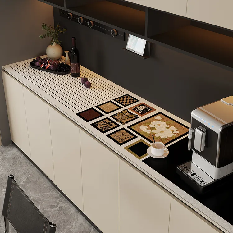 轻奢高级感餐边柜桌垫电视柜台面保护垫防水免洗鞋柜酒柜桌面垫子
