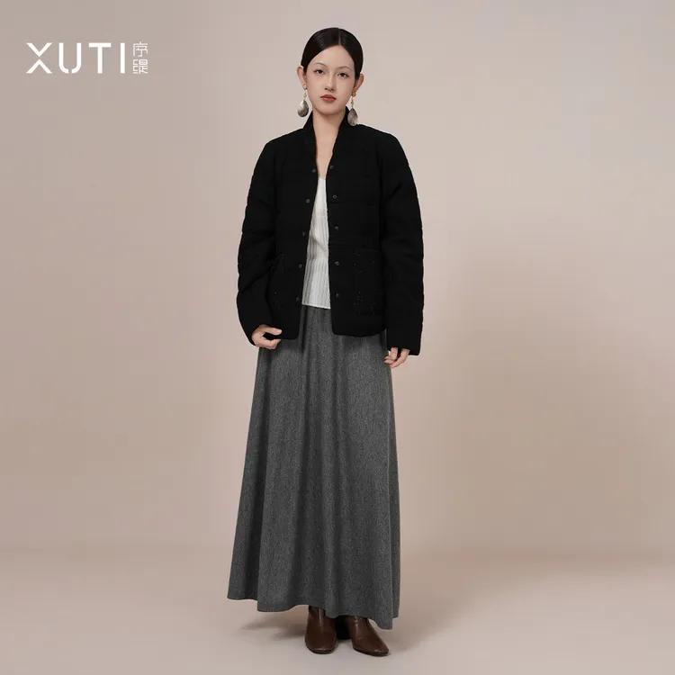 序缇90白鹅绒羽绒服女2025秋冬季新款百搭保暖外套H290-22629