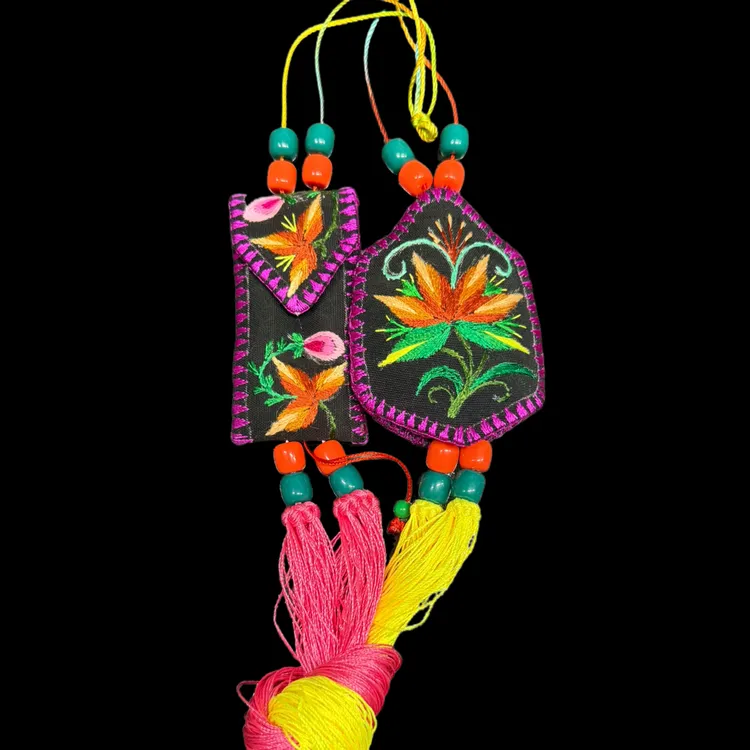 蒙古族 女士鼻烟壶袋和针包  手工艺品