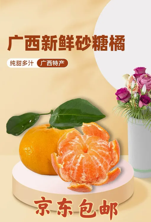 《京东包邮》广西桂林恭城正宗高山精品沙糖桔