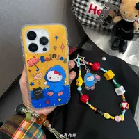 【华为苹果】蓝雨衣kt猫适用iPhone16系列p80/p60/mate70防摔手机壳