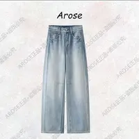 【AR0SE•正品】2025秋季高腰长裤牛仔裤百搭直筒水洗英伦风3236