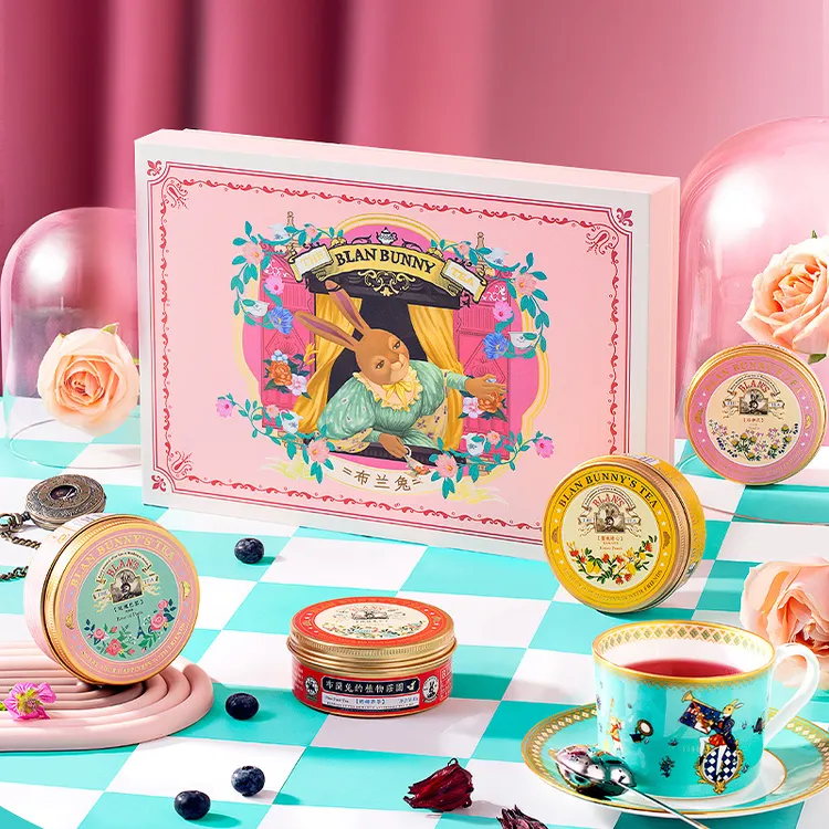 布兰兔爱丽丝之梦花茶礼盒果粒茶果茶组合水果花果茶节日伴手礼物