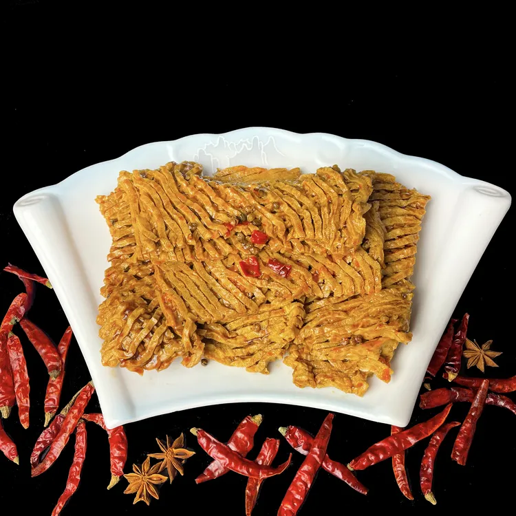 香辣花干豆制品板面店快餐商用开袋即食顺丰冷冻包邮