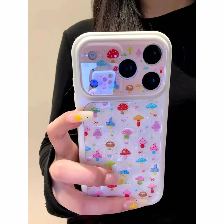 小蘑菇适用于苹果17PROMAX手机壳iPhone16/14/15/13Pro/12Pro女壳