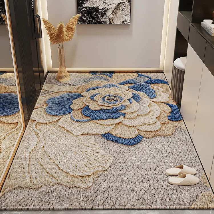可定制高档地垫入户门地毯门口家用门垫防滑入户新款玄关脚垫毛线商品图