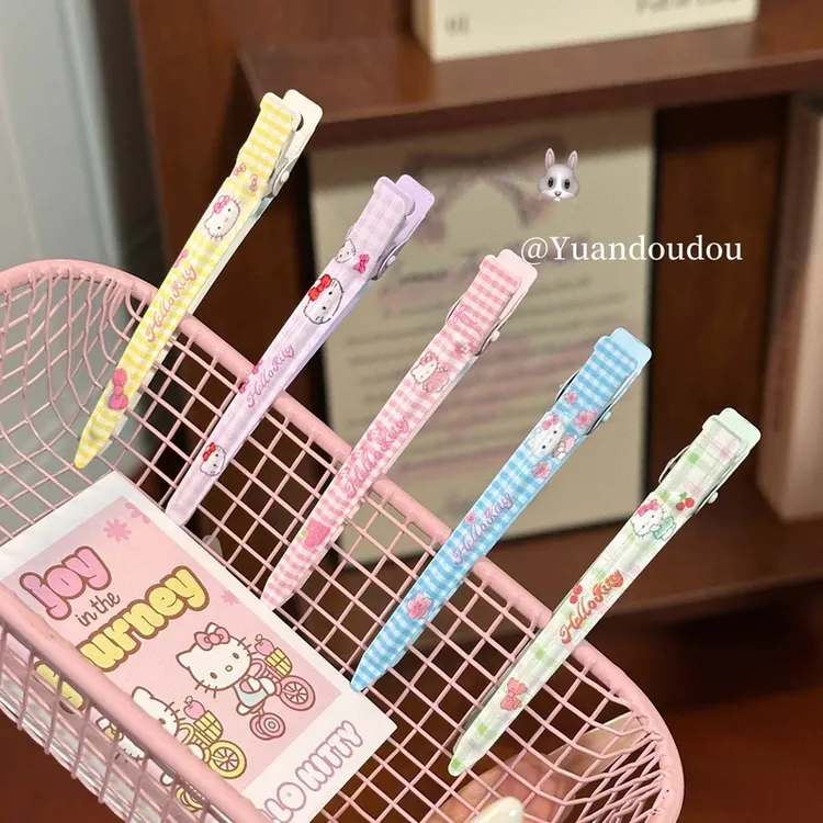 Kitty发夹一字发卡萌趣卡通头饰可爱少女心蓬松刘海碎发佩戴神器