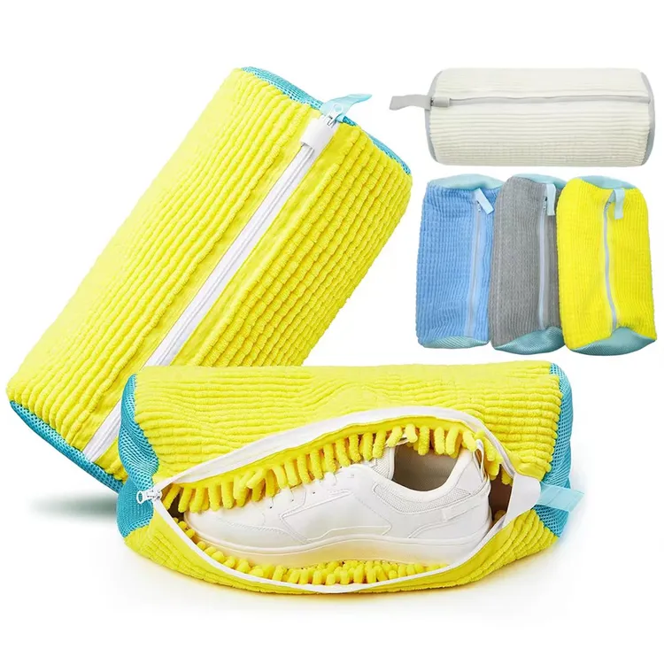 懒人洗鞋袋神器家用洗衣机专用刷鞋防变形不伤鞋洗护网袋通用圆筒