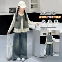 香风款女童牛仔三件套621