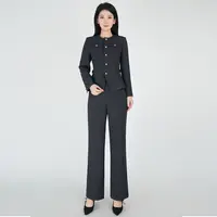 【高定系列】浒城古娘千鸟格西服云山晓套装HCSS050715+HCSS050716