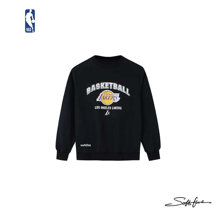 NBA联名款SOFTFIRE童装湖人队圆领休闲百搭卫衣