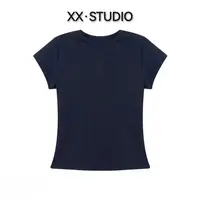 【囍儿】夏季百搭纯色净版短袖T恤XX-5214
