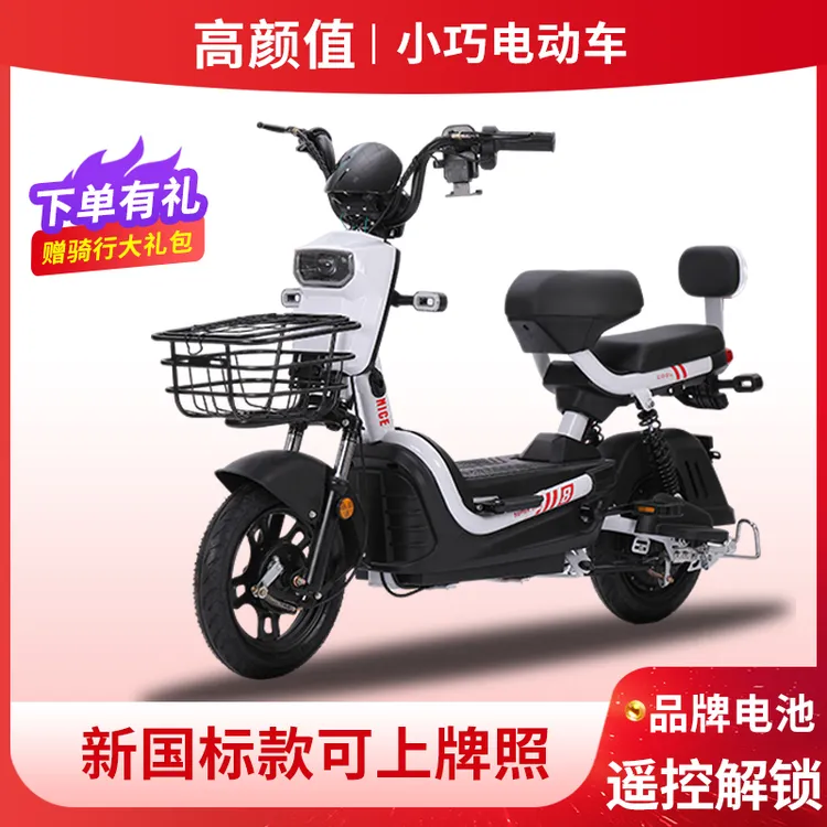 新国标48V电动自行车助力车电瓶车男女代步爬坡王大续航电单车