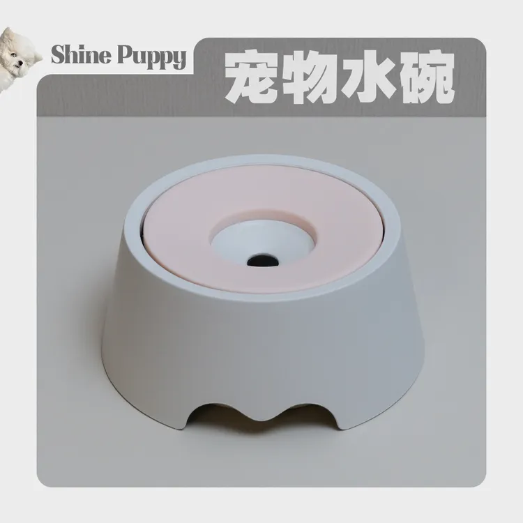 【减少湿嘴】ShinePuppy水碗防打翻狗狗喝水饮水悬浮用水壶水盆商品图