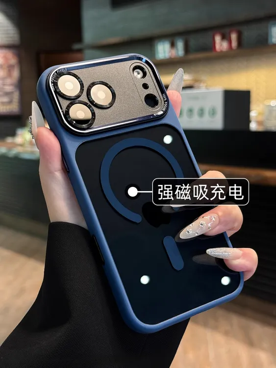 秒变17触控相机键全包透黑磁吸适用苹果17Promax手机壳16/pro防摔