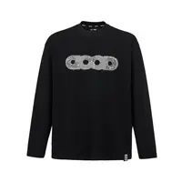 GB-GOODBRAND 2025FW 拼接珠片轻奢时尚高级logo印花长袖男女同款