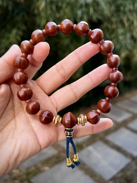 【常态铁核】1.3左右鲨鱼背抛光素铁核梅林橄榄核手串老核年份核