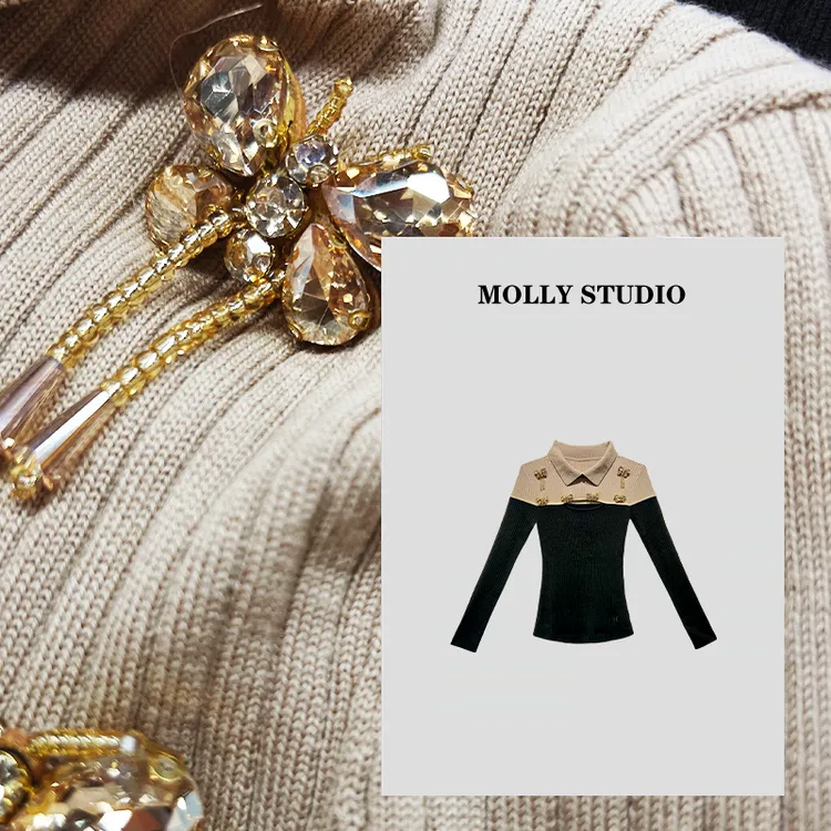 【都市丽人】Molly 时尚气质简约 上衣 M2025642