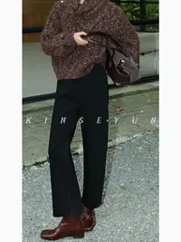 KINSE YUN『法棍裤』  360°自由延伸莱赛尔天丝四面弹牛仔裤QD6255