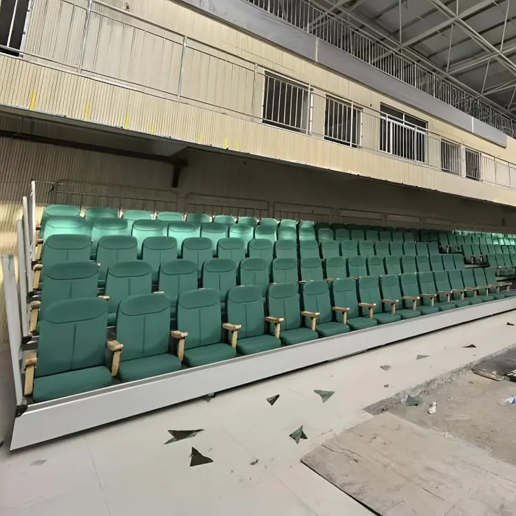 移动伸缩看台座椅体育场篮球馆手电动影剧院折叠观众席活动看台椅