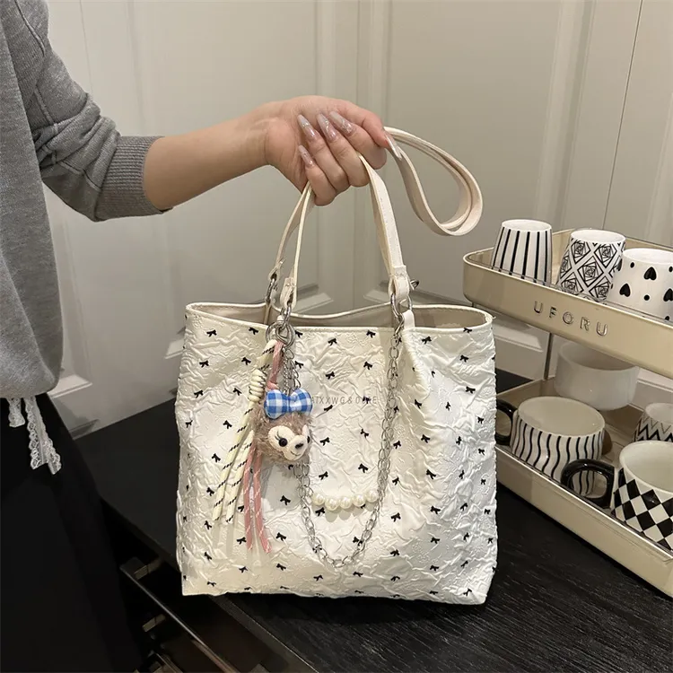 花乐集印花个性今年流行大容量夏季潮流新款时尚休闲单肩托特包女