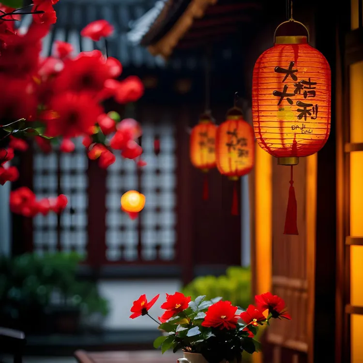 2025新年冬瓜灯笼大门口一对挂饰蛇年装饰过年春节儿童手工红灯笼