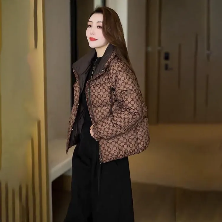 羽绒棉服女短款2024年新款冬季小个子加厚保暖棉衣棉袄外套 潮