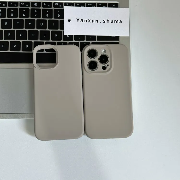 颜浔数码 岩石灰 真液态硅胶耐脏防摔韩系风格适用于苹果16promax