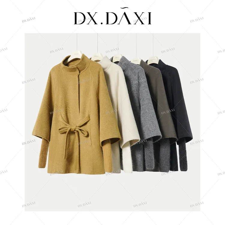 DX.DAXI【富家千金】2025超细羊毛设计师款双面毛呢外套2527