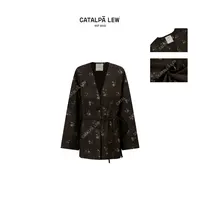 CatalpaLew「归朴」墟生美学东方传统技艺&花卉绳结系带外套#C53151