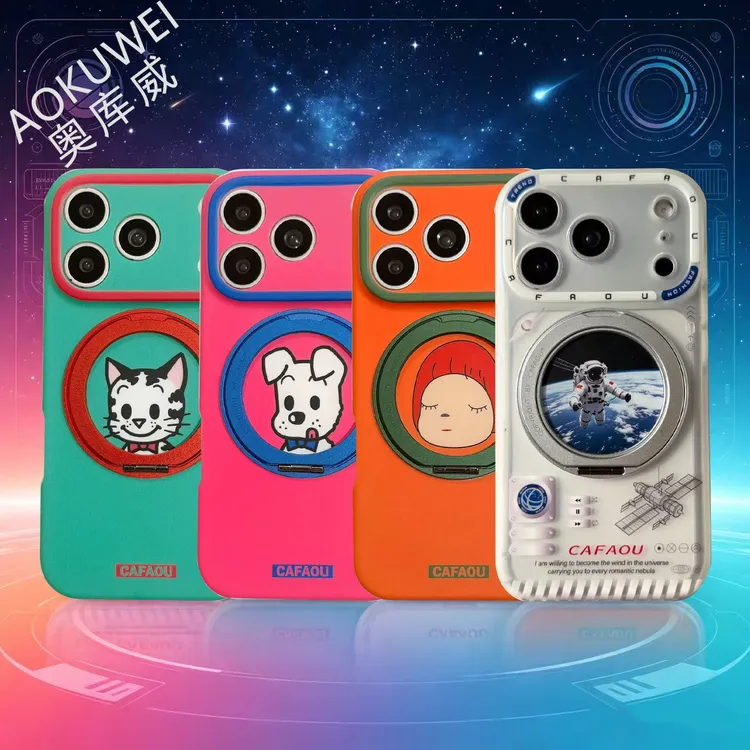 新款适用iPhone17promax原田治手机壳华为mate80promax磁吸支架壳
