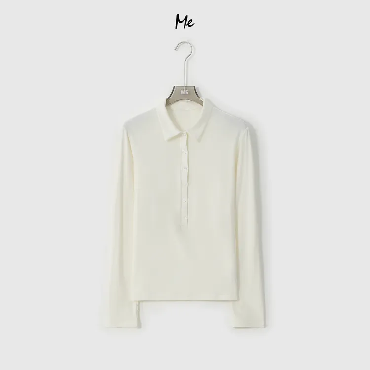 ME【baby柔POLO】阿拉善山羊绒巨软糯叽叽时尚百搭打底上衣MESA2958