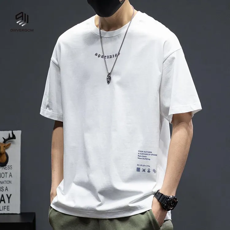 DIIIVERGOM短袖宽松衣服新款胖子男士男装男生半袖夏季t恤体恤