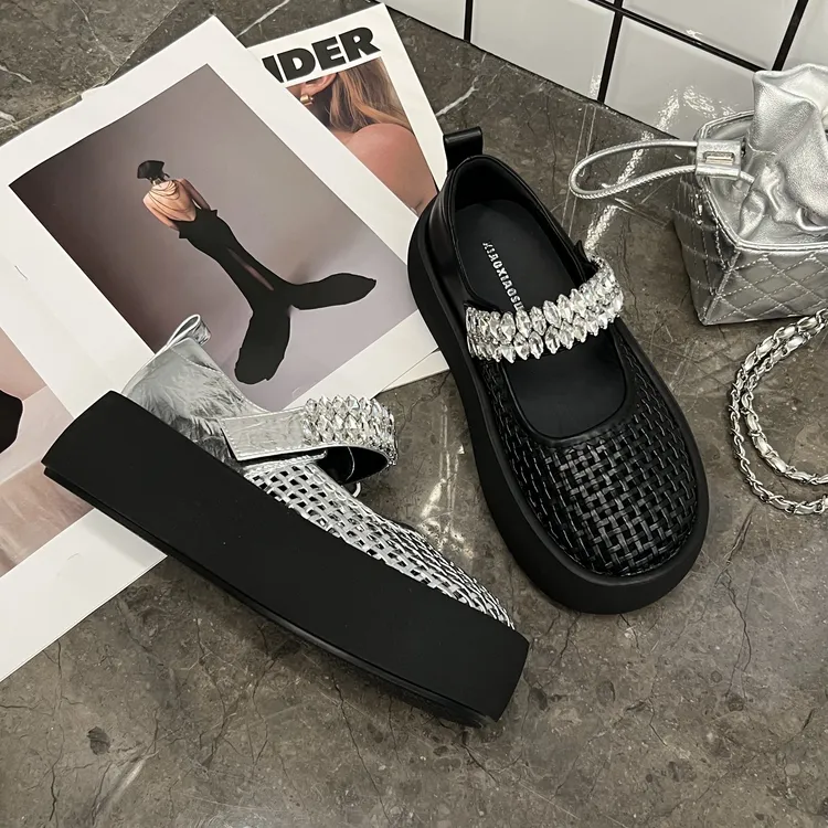 糖糖丨小香玛丽珍 | 6公分带钻包跟时尚玛丽珍 精致女人;EXX55488