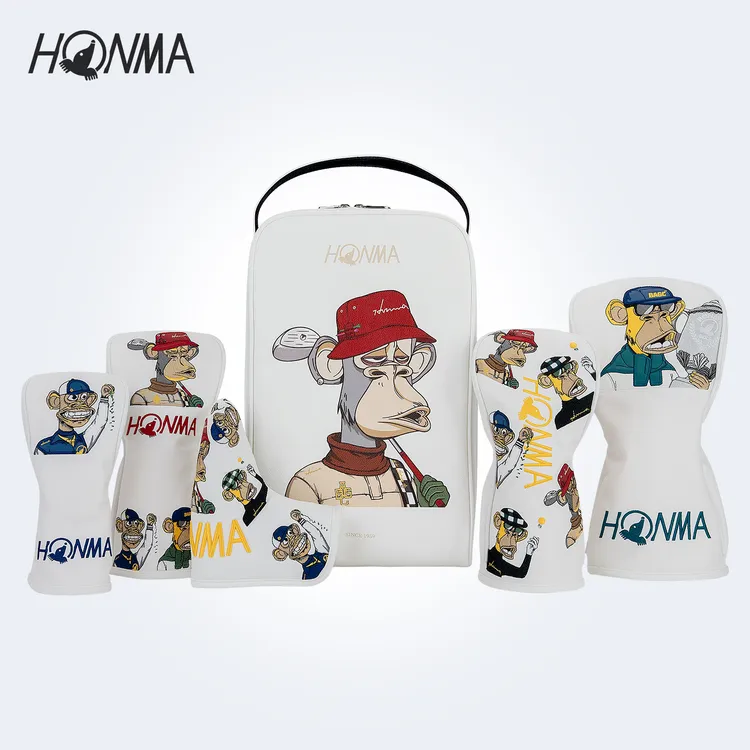 【新品上市】HONMA 高尔夫无聊猿福袋木杆杆头套礼包鞋袋2026新款