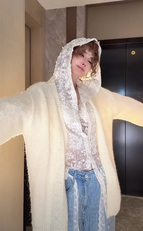 【婉君】秋冬日系高级感学院风宽松长袖针织开衫外套LWJ25C3C2315