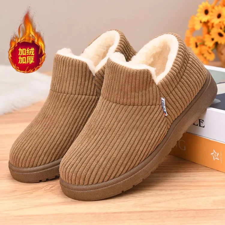 2025冬季新款女士加绒加厚老北京棉鞋休闲户外棉靴中老年妈妈棉鞋