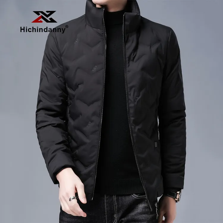 HICHIN户外运动羽绒服男士冬季白鸭绒加厚保暖商务休闲立领外套