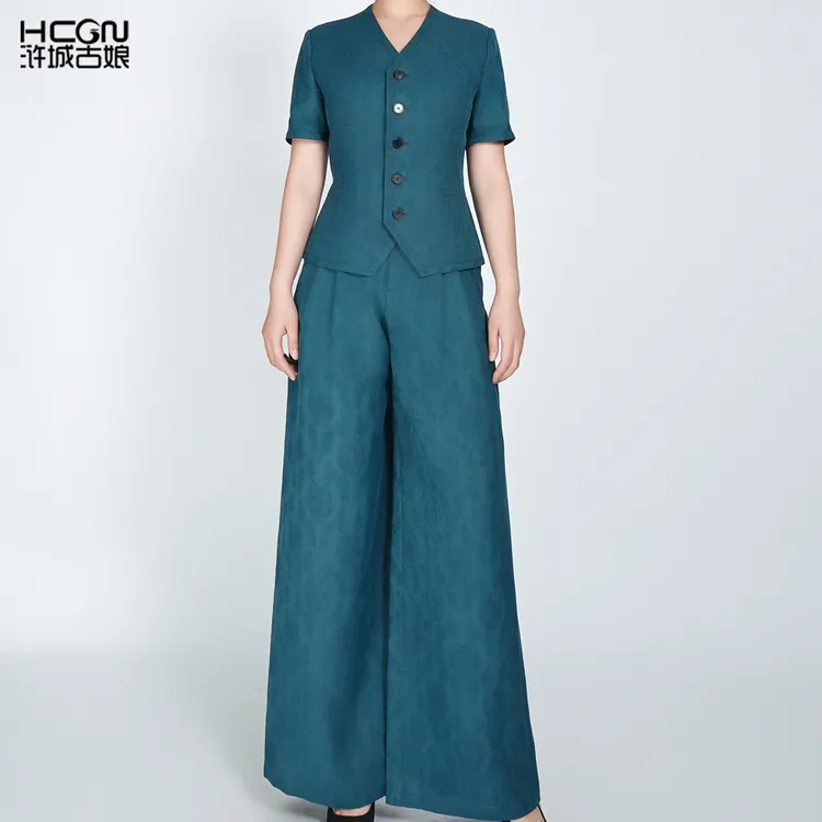 【非遗四经绞罗】浒城古娘夏禾悦香云纱套装HBSS050560+HBSS050561