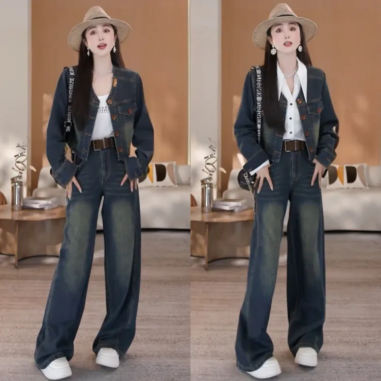 2025早秋新款女装宽松时尚套装炸街高腰街头风原宿风休闲风韩版