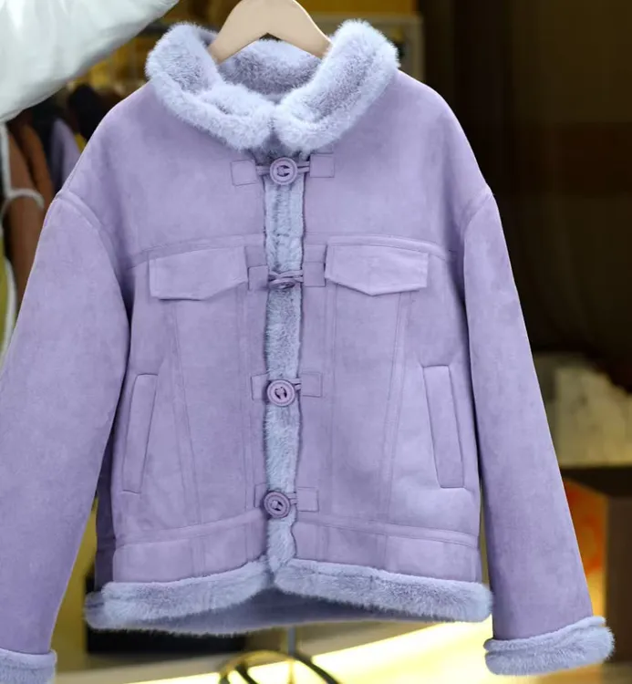 素紫6527新冬休闲外套