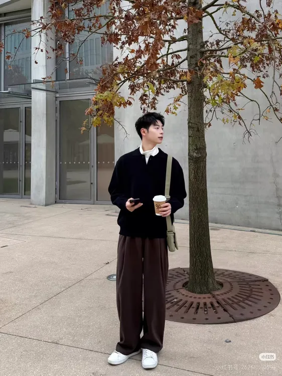 （2）d男士圆领时尚休闲长袖百搭宽松秋冬卫衣