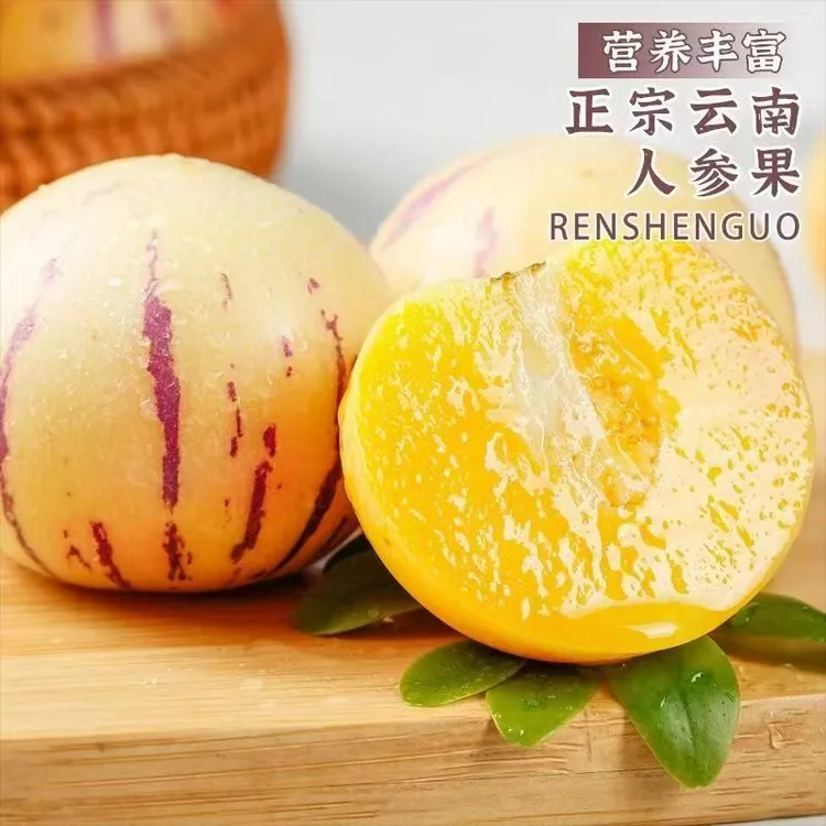 【正宗】云南石林人参果圆形果优质花皮应季新鲜水果现摘自然熟