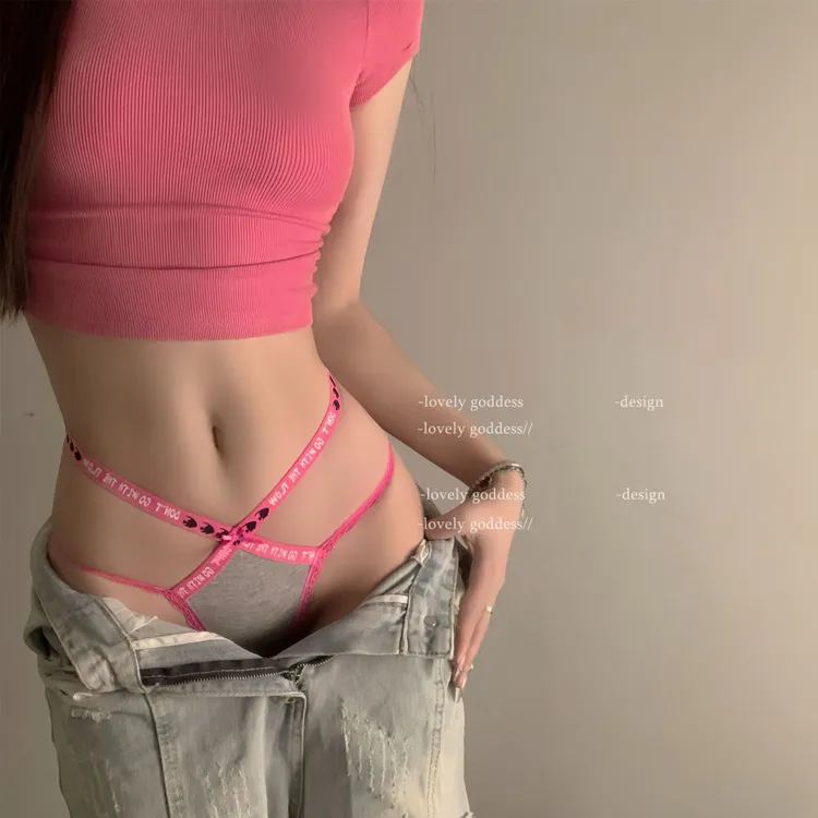 性感纯欲风辣妹少女内裤女新款蕾丝边纯棉全棉裆抑菌三角