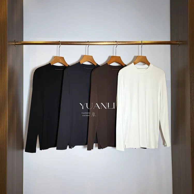 【7701-TT】高奢男装 2025年秋冬新款 男士舒适老钱风圆领T恤